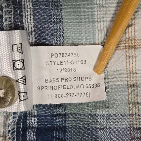 RedHead 4XL‎ Plaid Short Sleeve Button Shirt Cotton Bass Pro Outdoor Casual - Picture 7 of 10